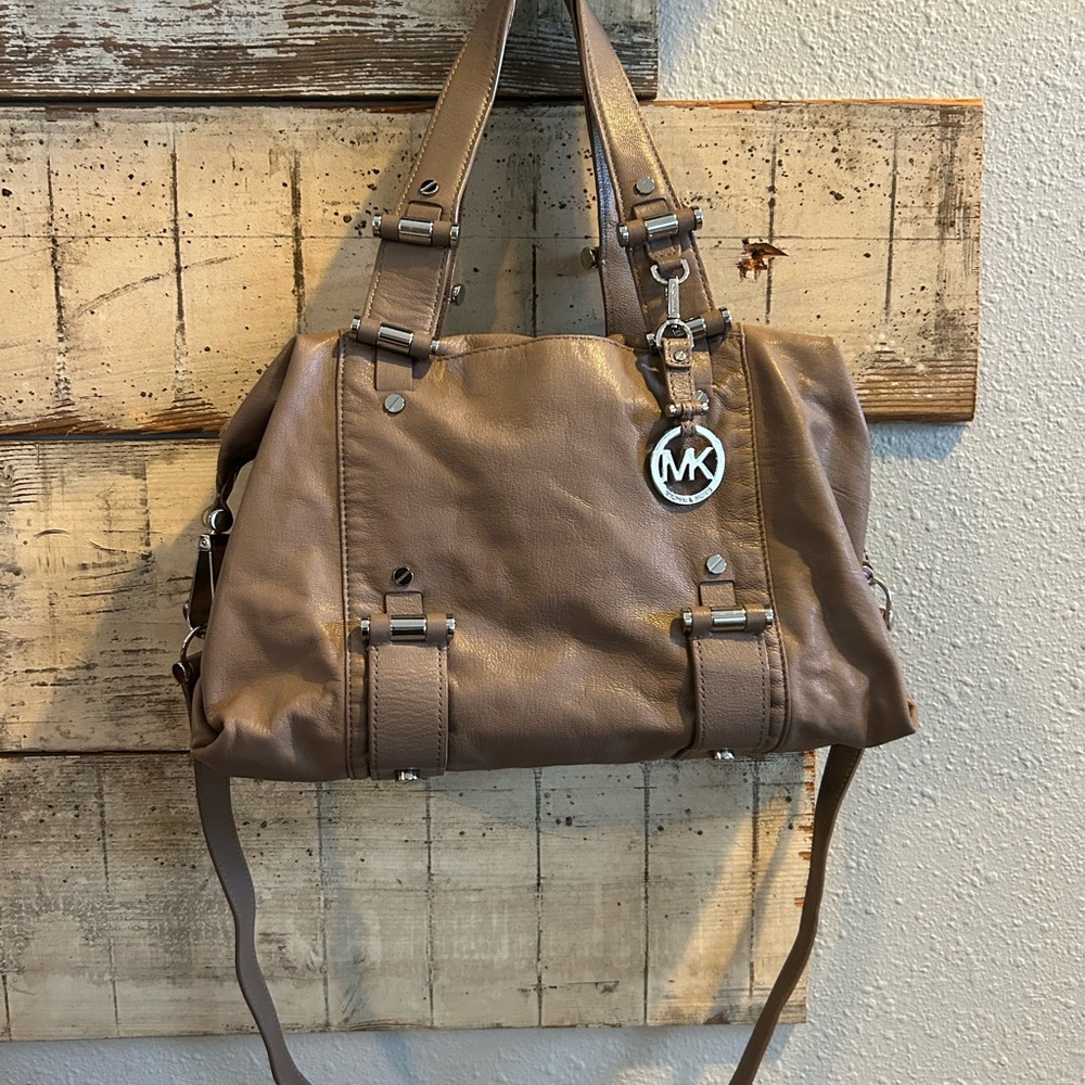 Michael Kors Leather Handbag, As is condition